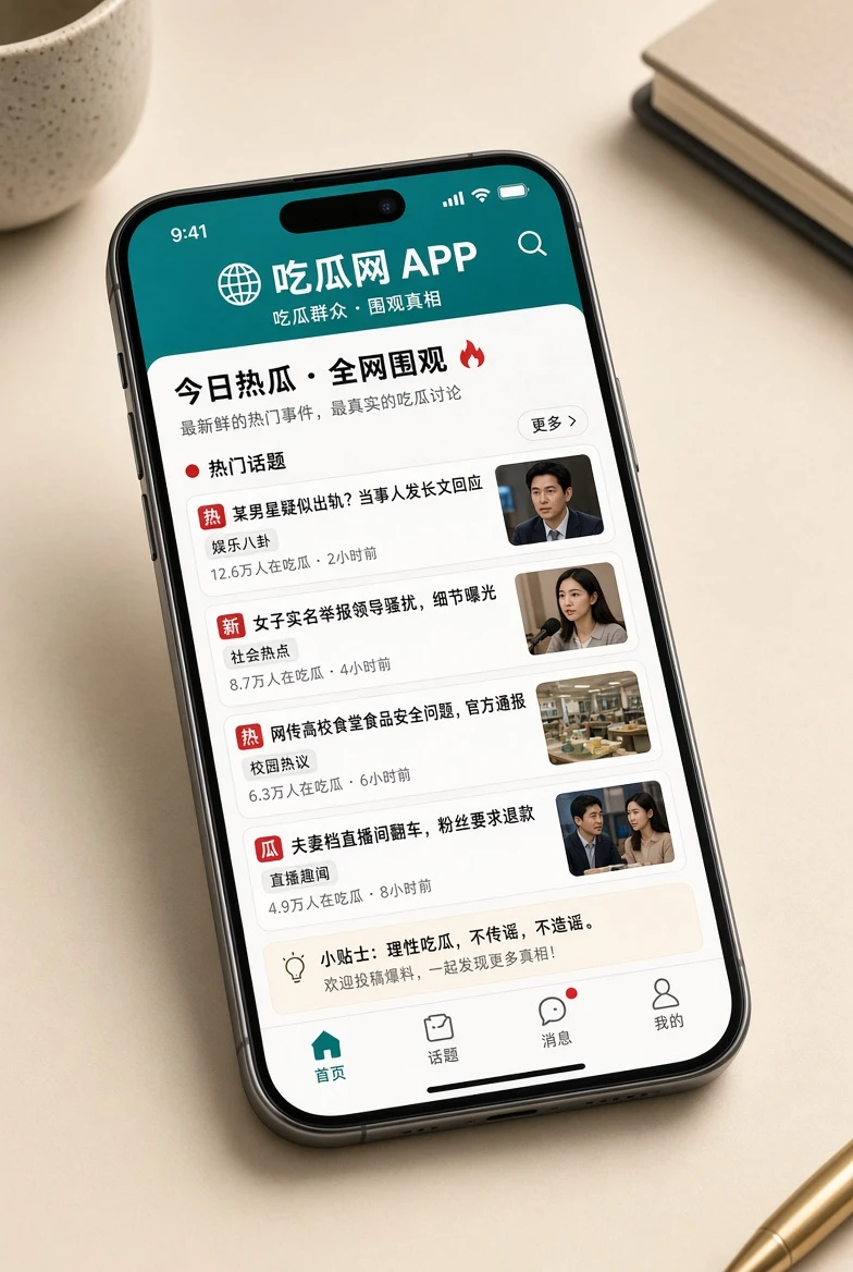 吃瓜网移动阅读应用视觉
