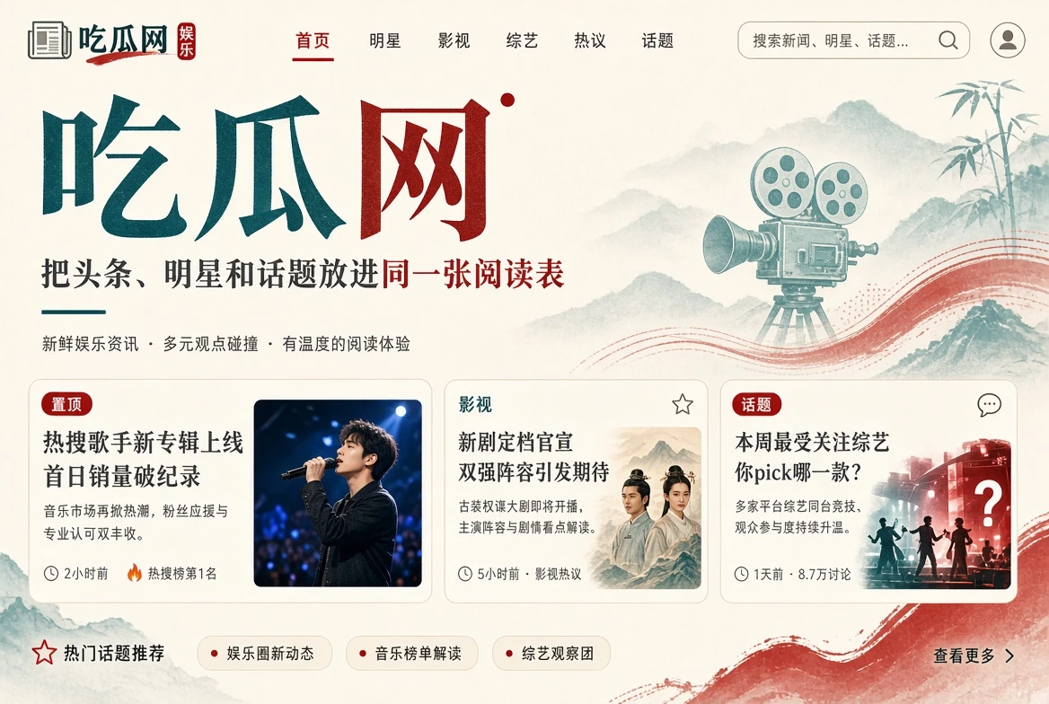 吃瓜网今日资讯主视觉